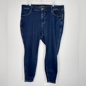 M Jeans by Maurices Mid Rise Skinny 22W Reg Dark Denim